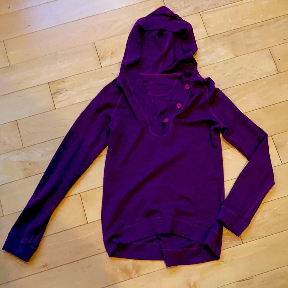 Mint condition icebreaker hoodie with button detain